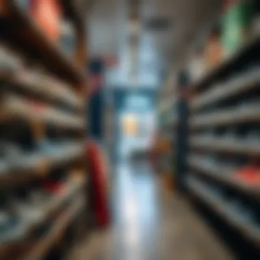 Vans product range displayed on shelves