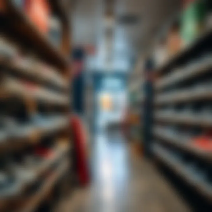 Vans product range displayed on shelves