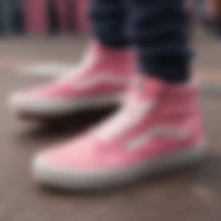 Group of skateboarders wearing Vans UltraRange EXO Pink