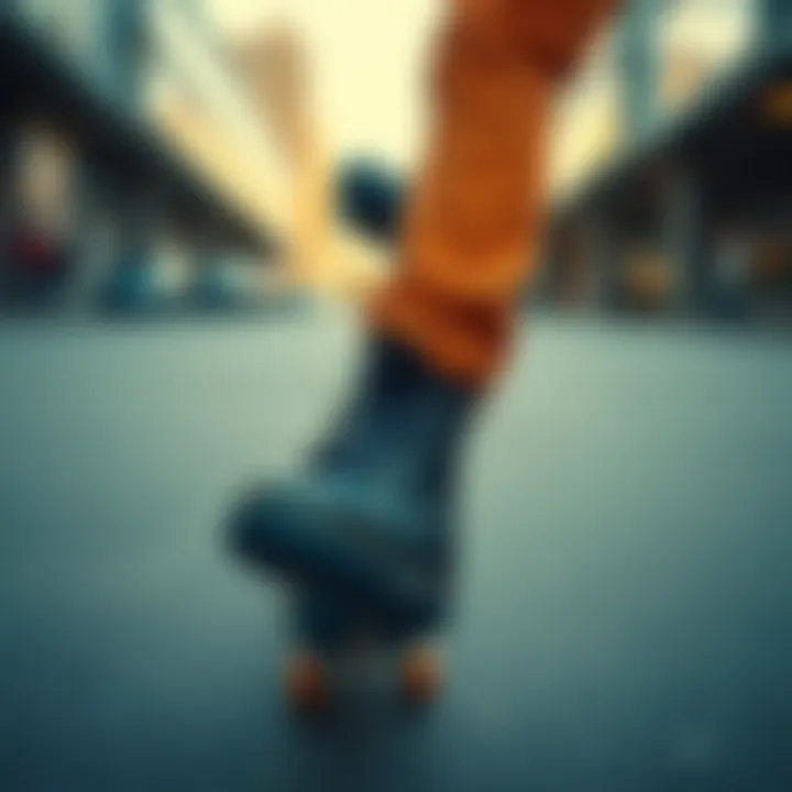 User Experience with Thirtytwo Boots in Urban Environment User enjoying skateboarding session in urban setting with Thirtytwo boots