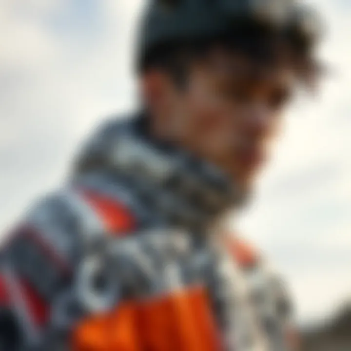 Artistic Layered Attire An artistically layered outfit combining unexpected elements