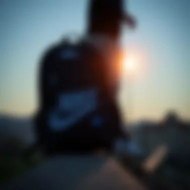 Sleek Design of the Small Nike Backpack Small Nike backpack showcasing sleek design