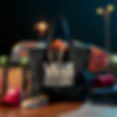 Integration with Skate Culture Vans black canvas tote bag displayed with skateboarding gear, representing skate culture