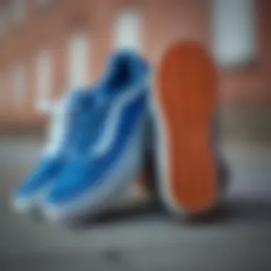 Comparative view of Vans gum soles and traditional skate shoes