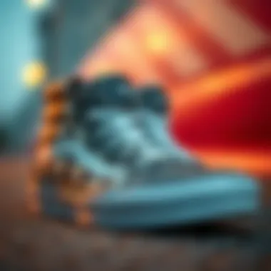 Classic Vans High Top Shoes Classic Vans high tops showcasing unique design