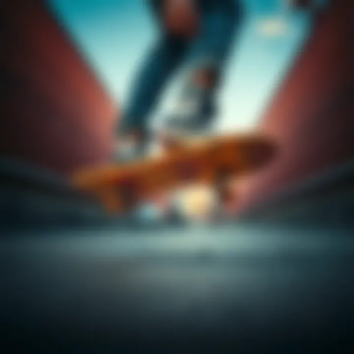 A skateboarder performing tricks in Vans shoes