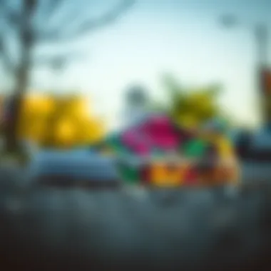 Vans printed shoes showcasing vibrant designs