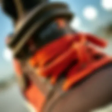 Close-up view of Velcro strap demonstrating functionality and grip