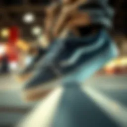 Stylish Velcro Vans shoes designed for youth skateboarding