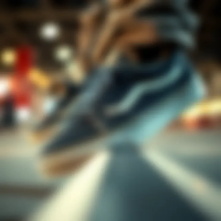 Stylish Velcro Vans shoes designed for youth skateboarding