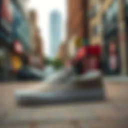 Vans Slip-Ons displayed in a stylish urban environment