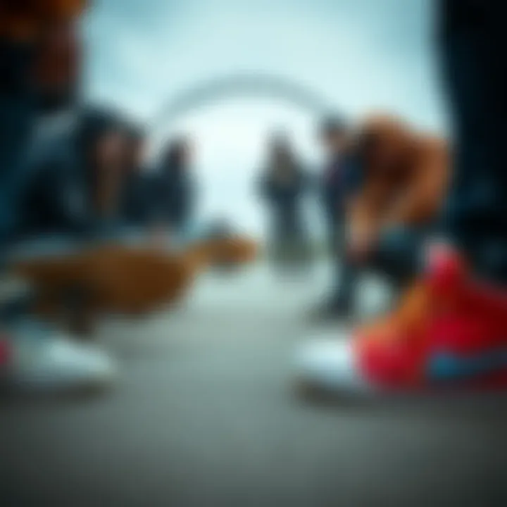 Exploring Skate Culture with Globe CT IV Group of skaters discussing the impact of Globe CT IV shoes