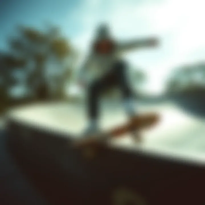 Skater Performing Tricks in Globe CT IV Skater performing tricks while wearing Globe CT IV shoes on a skate ramp