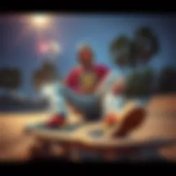 Contemporary skate fashion showcasing unique designs