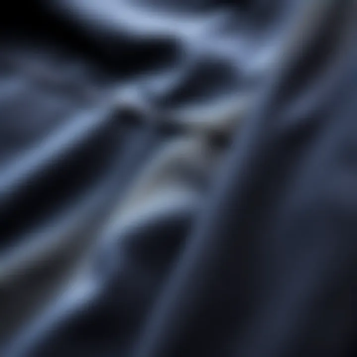 Clothing Fabric Functionality Detailed close-up of clothing fabric highlighting functionality