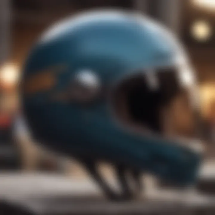 Close-up of Pro Tec helmet features