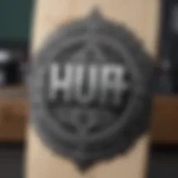 Huf DBC logo prominently displayed on skate gear