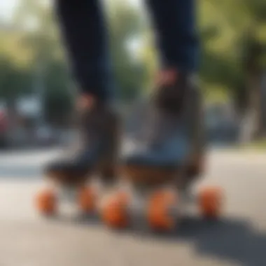 A side-by-side comparison of Moxi Lolly skates and another popular skate model