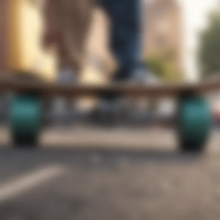 An online shopping interface showcasing skateboard parts with discounts