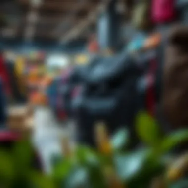 Exploring Diverse Backpack Options A diverse range of backpacks displayed in a retail environment