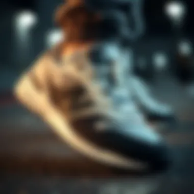 Performance Features of New Balance Shoes Close-up of New Balance shoes highlighting performance features