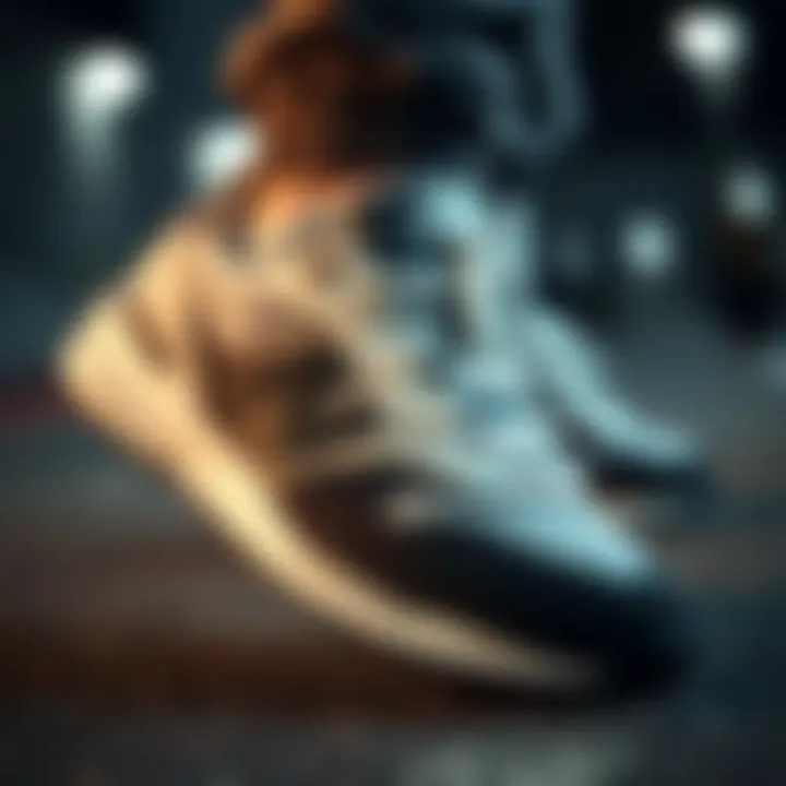 Performance Features of New Balance Shoes Close-up of New Balance shoes highlighting performance features