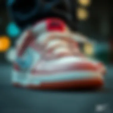 Unique Design Features of Nike Shane Close-up of Nike Shane footwear showcasing its unique design features