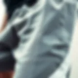 A close-up of Nike sweatshorts showcasing intricate fabric texture and design details.