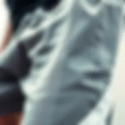 A close-up of Nike sweatshorts showcasing intricate fabric texture and design details.