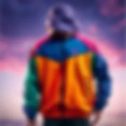 Stylish Nike windbreaker showcasing vibrant colors and design