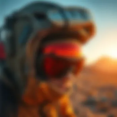 Outdoor Adventure Ready A vibrant outdoor scene featuring the Oakley Dispatch eyewear, emphasizing its suitability for outdoor sports.