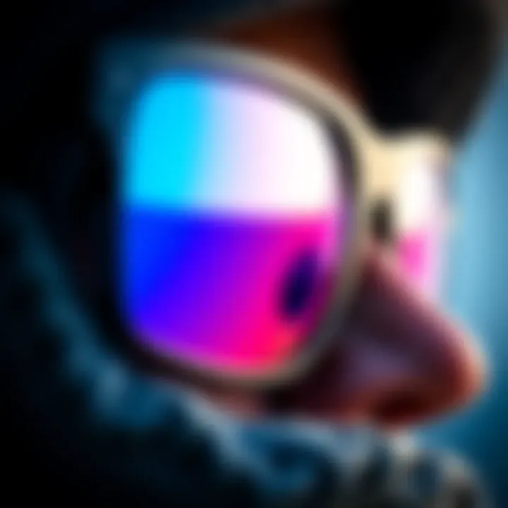 Innovative Lens Technology of Oakley Prizm Close-up of Oakley Prizm lens technology