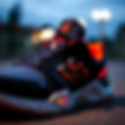 Design Features of Run Star Motion Sneakers Close-up of Run Star Motion sneakers showcasing unique design elements