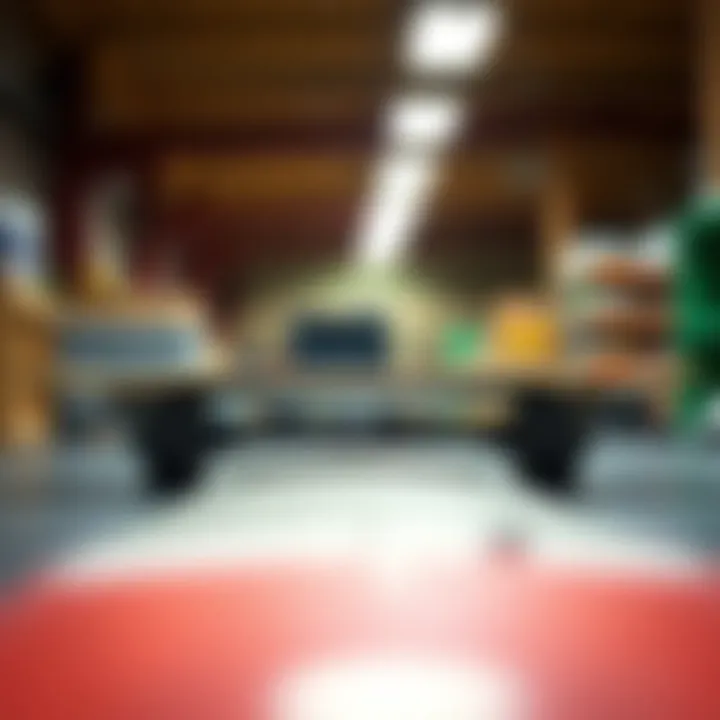 A well-maintained skateboard demonstrating proper care