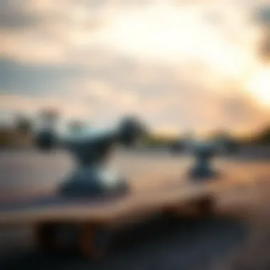 Visual representation of truck height affecting board stability.