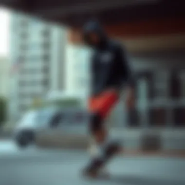 Embodying Skate Culture with Ethika Skateboarder wearing Ethika clothing in an urban environment