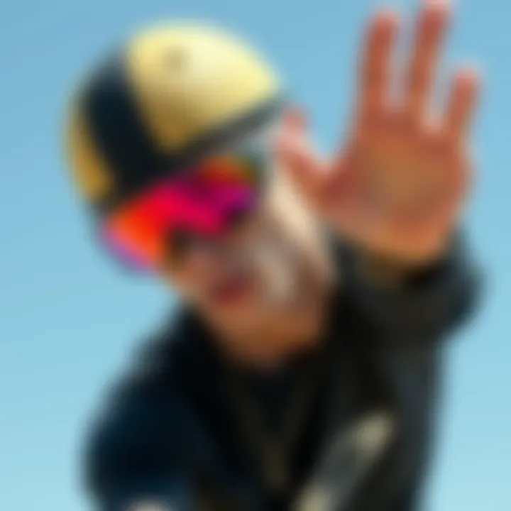 Performance and Style: Skateboarder with Oakley Prizm Skateboarder wearing Oakley Prizm sunglasses