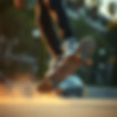 Skateboarding in Nike Shane Skateboarder performing tricks while wearing Nike Shane shoes