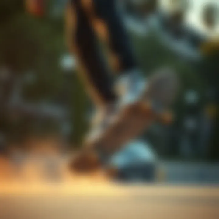 Skateboarding in Nike Shane Skateboarder performing tricks while wearing Nike Shane shoes