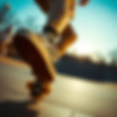 Skater in Action with Vans Skater showcasing Vans shoes in action