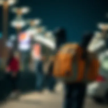 Various styles of sling bags suited for skateboarders