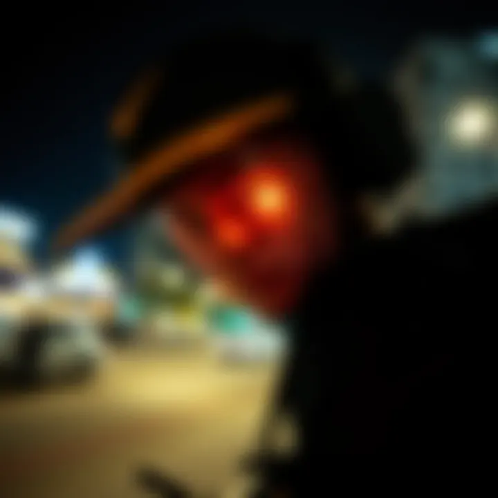 Navigating the Ethics of Surveillance A conceptual image representing the balance between technology and privacy