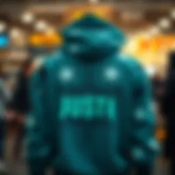 Star-embellished hoodie showcasing intricate design