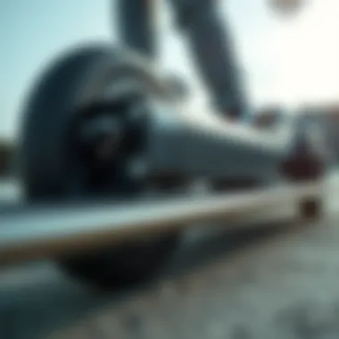 Advanced Battery Technology of Teamgee H5 37 Close-up of the advanced battery technology used in the skateboard