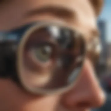 Technological Marvels: Features of Spy Sunglasses Lenses Detailed illustration of the technological features of spy sunglasses lenses