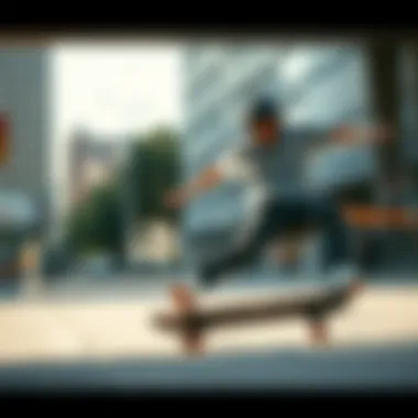 Urban Power Slide Technique A skateboarder performing a power slide in an urban setting