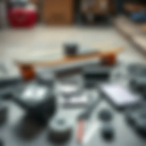 Key Components for Your Electric Skateboard Kit A collection of high-quality electric skateboard components laid out for selection