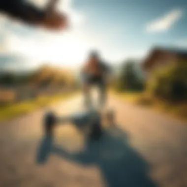 Maximizing Performance of Your Electric Skateboard An electric skateboard showcasing its performance on a scenic outdoor path