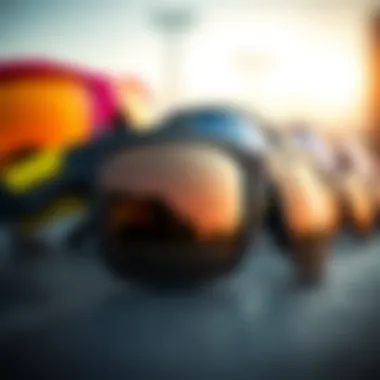 Variety of Sport Shades for Skateboarding A selection of various sport shades suited for different skateboarding styles