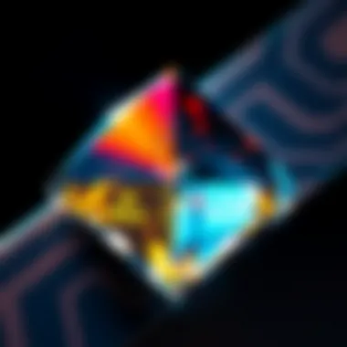 Intricate Design of the Holbrook Prism Close-up view of the Holbrook prism showcasing its intricate design